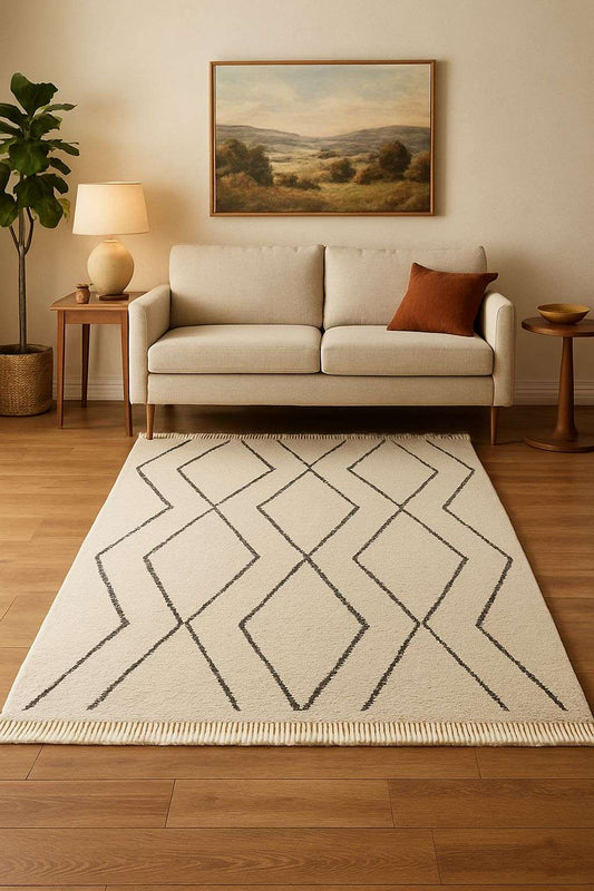 Cotton Carpet / Rug by By-Boo 126×180 cm