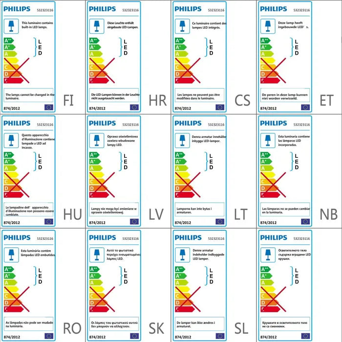 Philips Myliving LED ceiling light "dyna" 2 X 3 W White