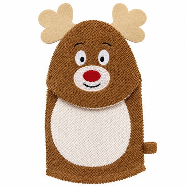 Christmas Reindeer Oven Mitt – Brown & Cream
