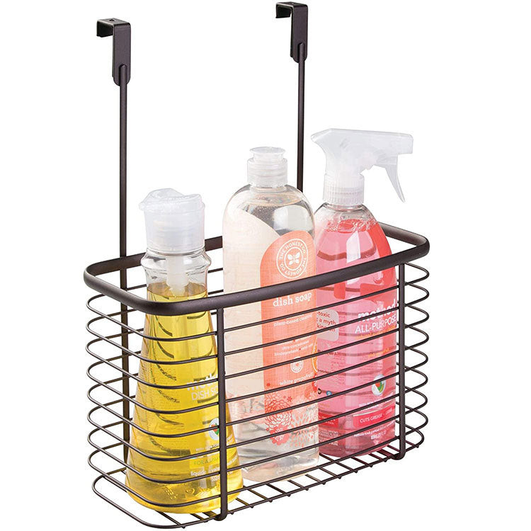 Binca Over Door Kitchen Storage Organizer Basket – Black