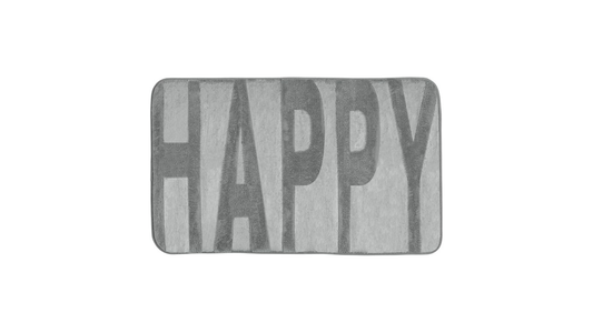 Happy Bath Mat Love Memory Foam, Mouse Gray 50 x 80 cm By Wenko.de