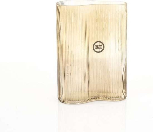 Vase Riba-6 Brown by By-Boo - Height 25 cm