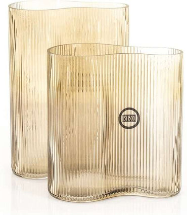 Vase Riba-6 Brown by By-Boo – Height 25 cm