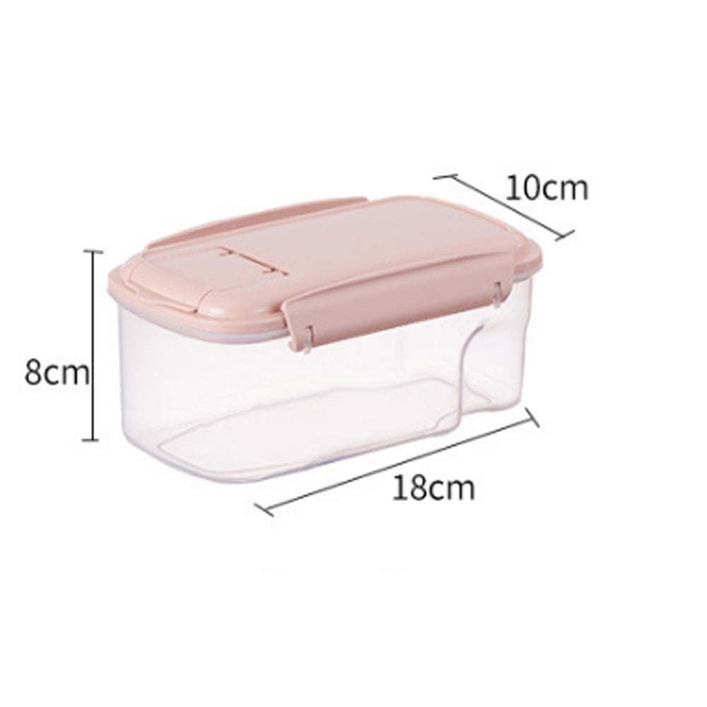 Kitchen transparent sealed jar plastic grain storage 850ml