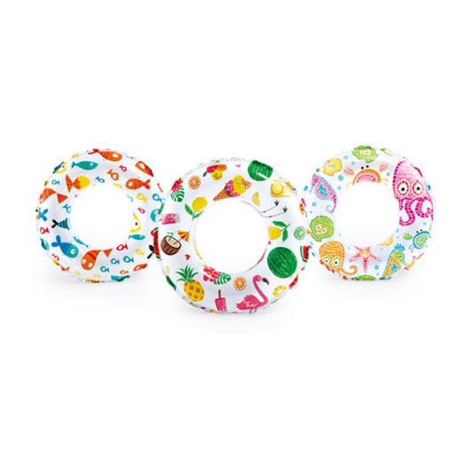 Lively Print Swim Ring Assorted