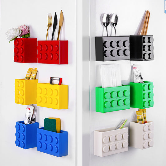 2-Piece Magnetic Block Storage Box Set