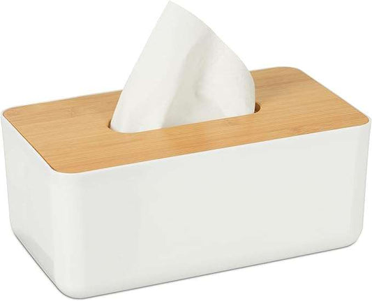 Paper towel box with bamboo lid (By Wenko)