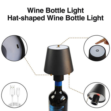 Danny Home Rechargeable Touch Bottle Lamp 3 Color LED