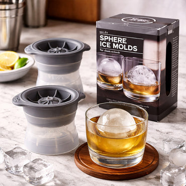 2-Pieces Giant Round Ice Ball Maker