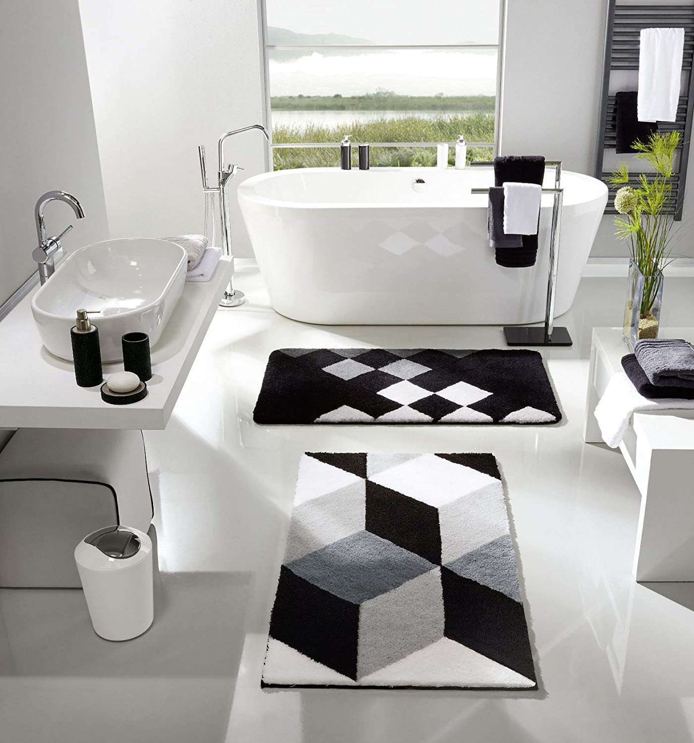 Kleine Wolke - Toilet brush Pur Shiny - black