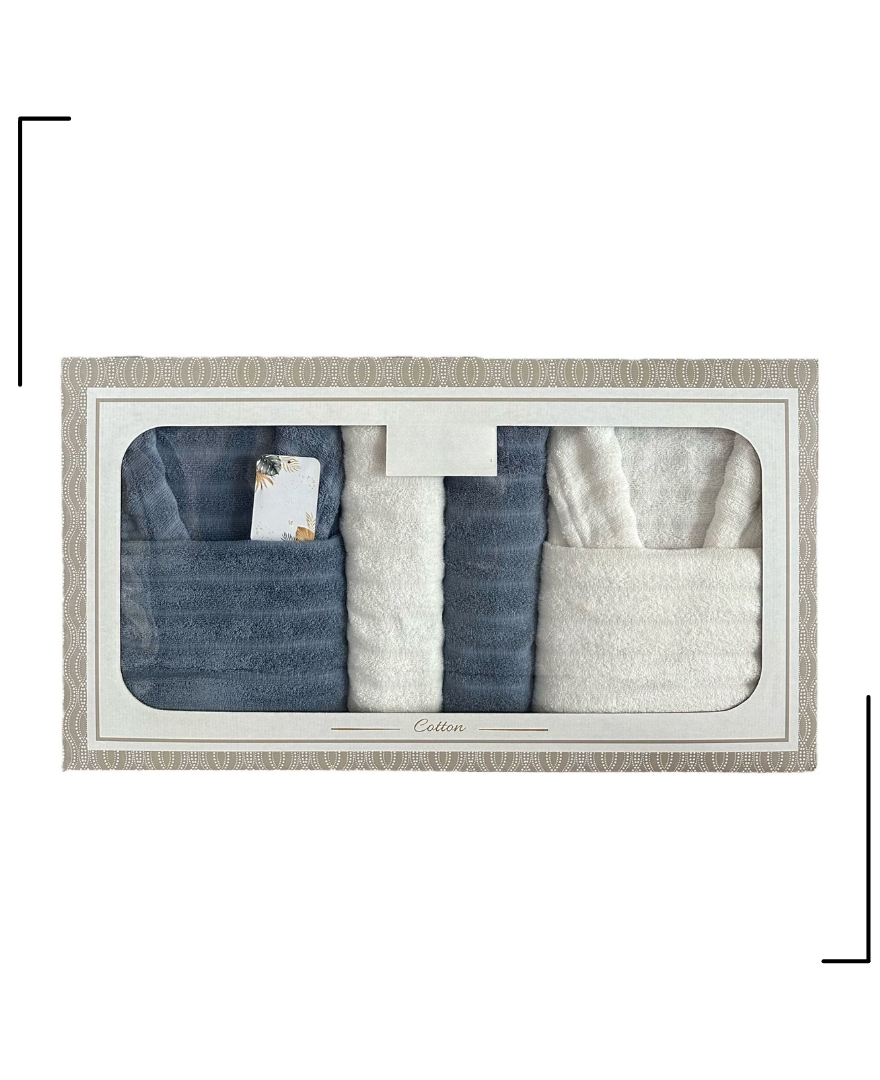 Verona 6 Pieces Family Bathrobe Set