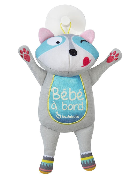 Baby on board sign Raccon