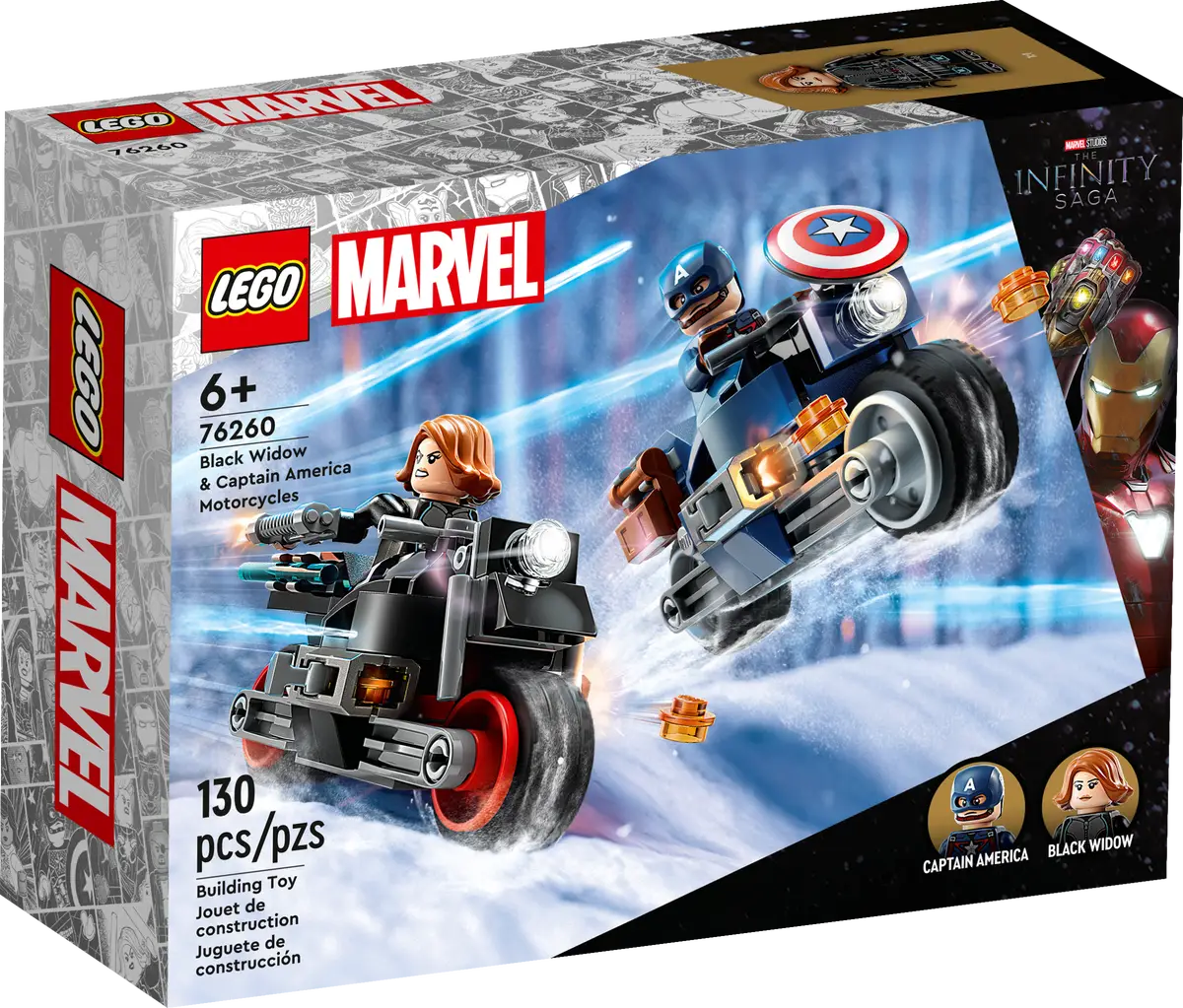 Lego Black Widow Captain America Motorcycles (76260)