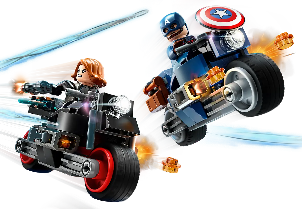 Lego Black Widow Captain America Motorcycles (76260)