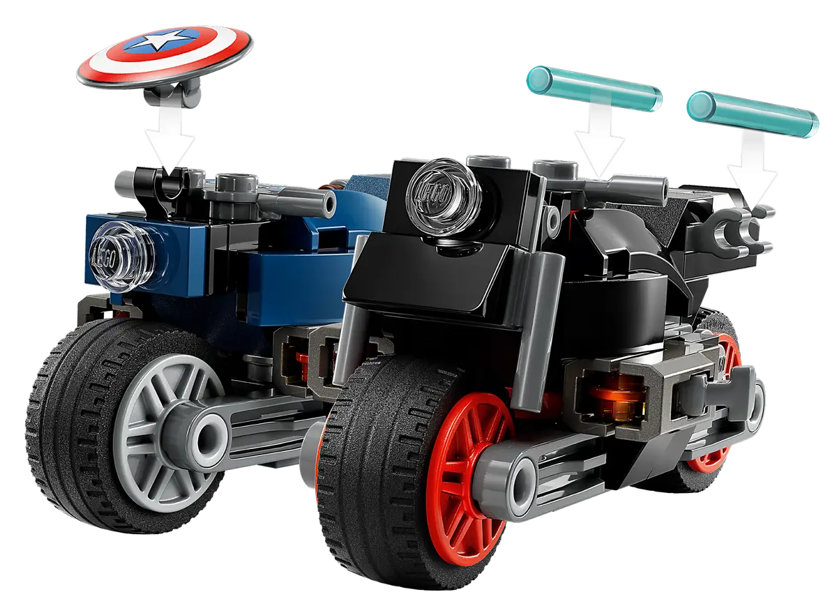 Lego Black Widow Captain America Motorcycles (76260)