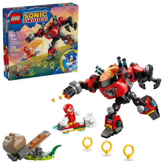 Lego Knuckles vs. Dr. Eggman Egg Crusher Mech (77005)