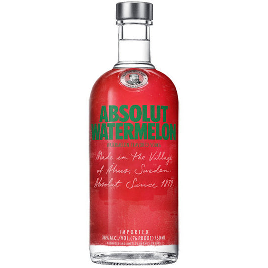 Absolut Vodka Watermelon Case Of (12) / 1L