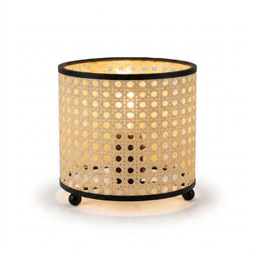 Nino Germany Vintage Rattan Weave Table Lamp