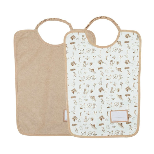 Set of 2 nursery bibs - 30x38 cm