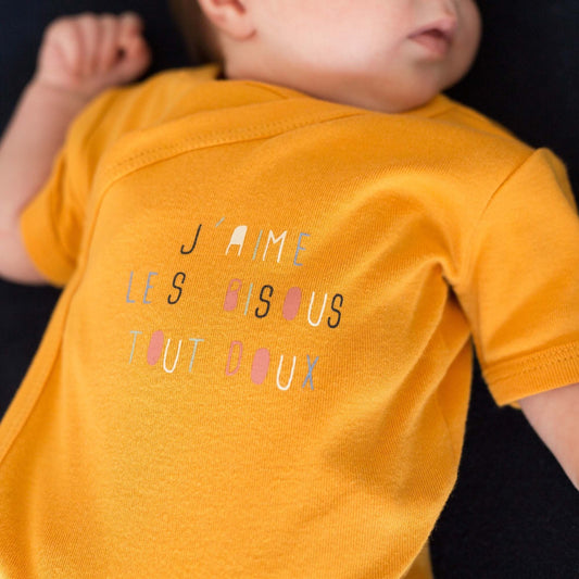 Set of 2 Short-Sleeve Baby Bodysuits