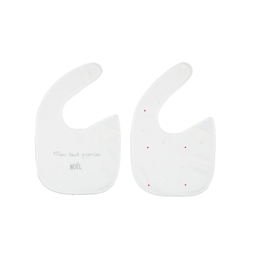 Set of 2 Newborn Bibs - Christmas