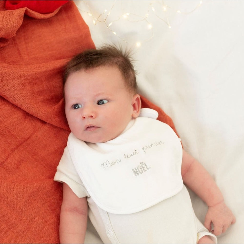 Set of 2 Newborn Bibs - Christmas