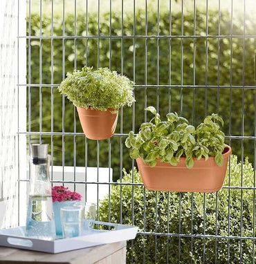 Poetic Emsa Flower Pot 517595, Column Shape, City, Terracotta , 20 cm