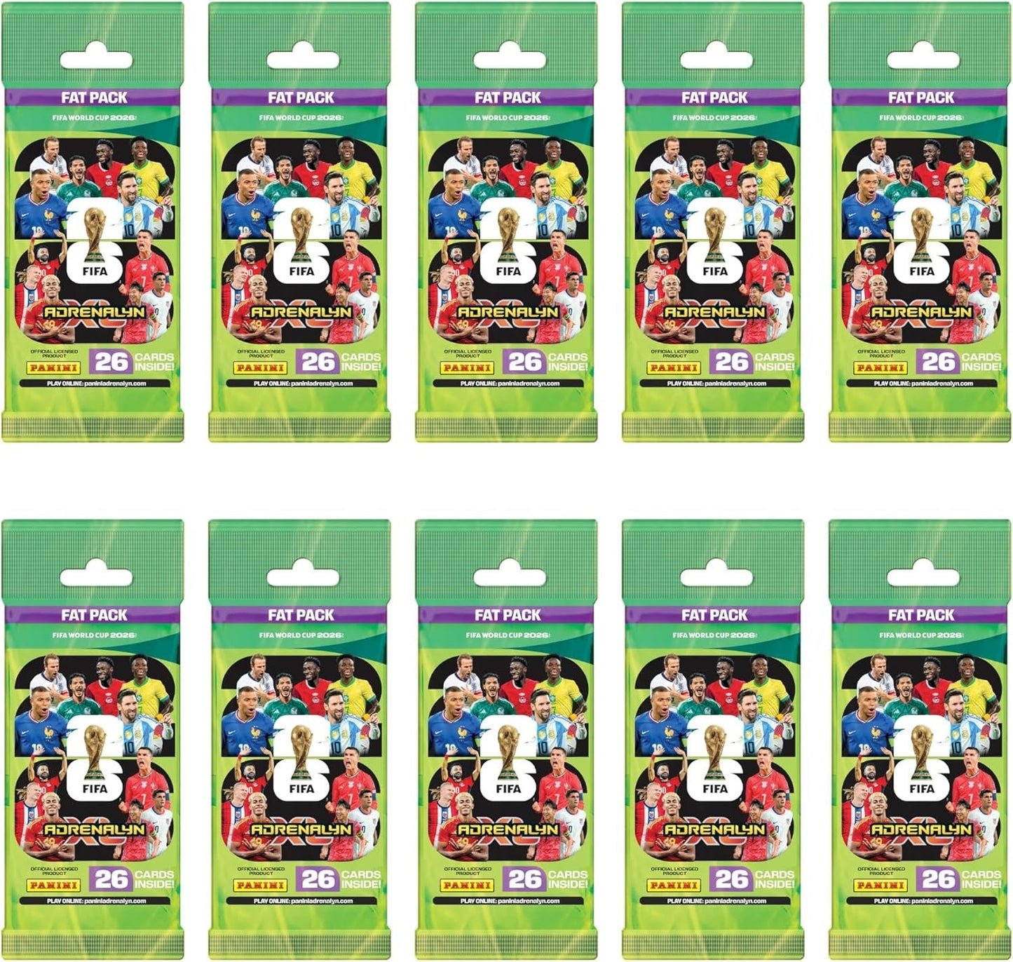 Panini FIFA World Cup 2026 Adrenalyn XL Fat Pack Trading Cards