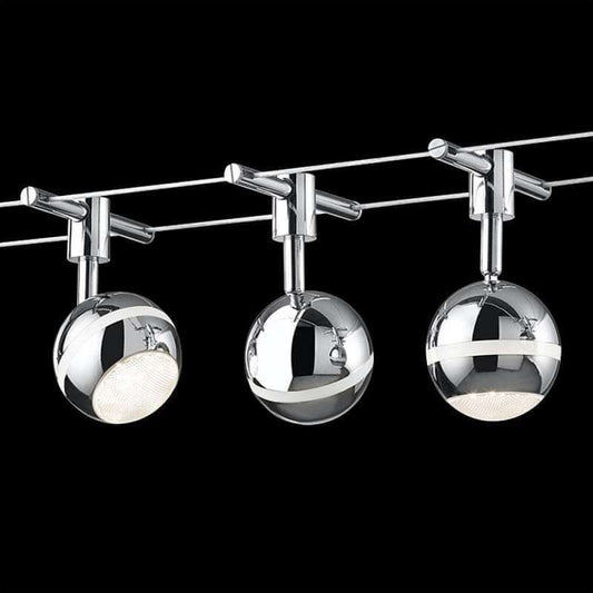 Trio Baloubet Chrome LED ceiling light