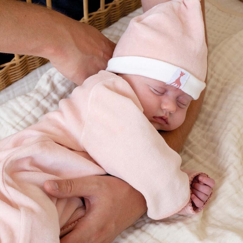 Sophie la Girafe Velour Baby Footie