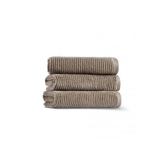 lappartement Slim Ribbed Towel Fibrosoft ® Cobble Stone
