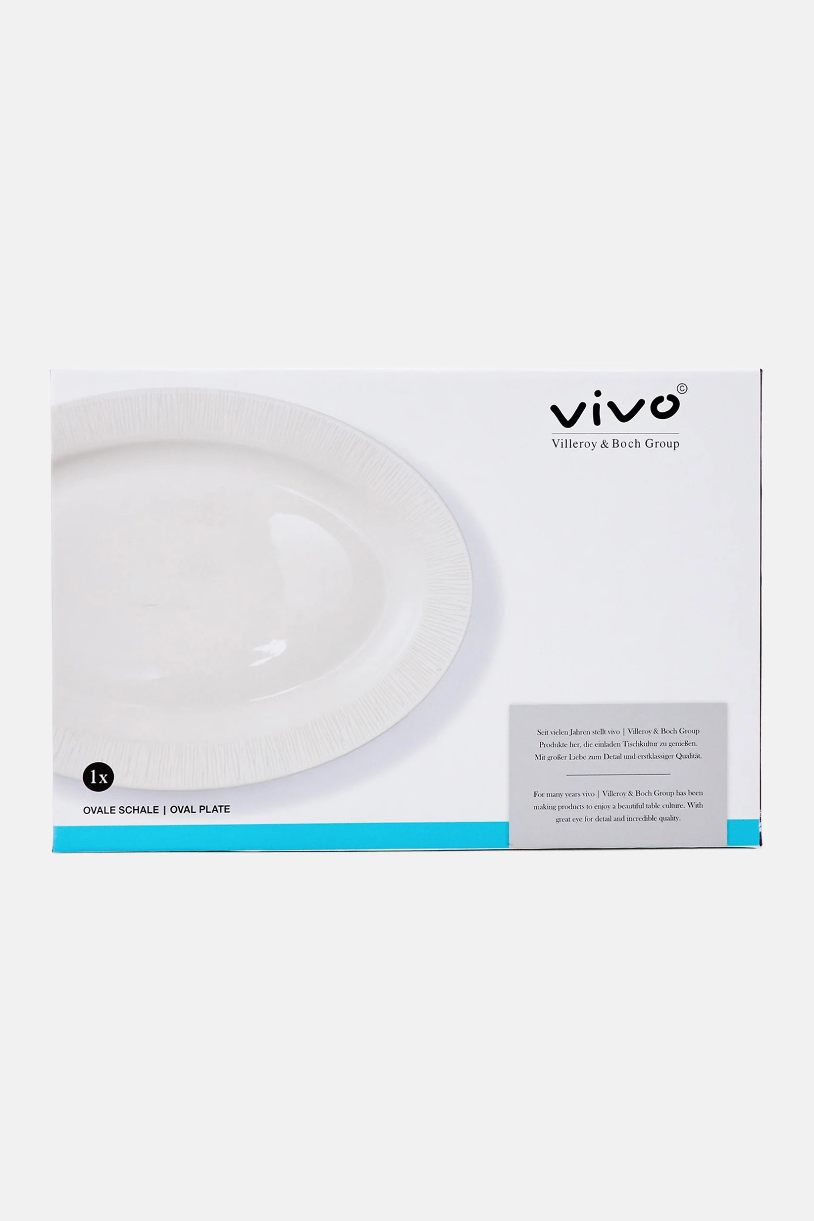 Oval White Plate by Villeroy & Boch