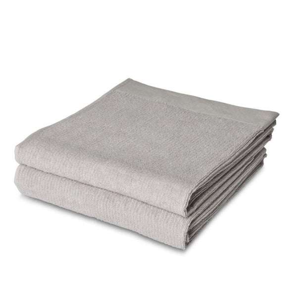 Set of 2 Grey Towels by Blomus 50x100cm
