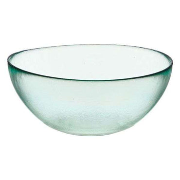 5L Textured Clear Glass Serving & Mixing Round Bowl