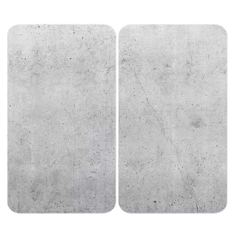 Universal stove cover plate, concrete, set of 2, suitable for all types of stoves (By Wenko)