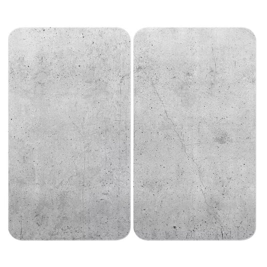 Universal stove cover plate, concrete, set of 2, suitable for all types of stoves (By Wenko)