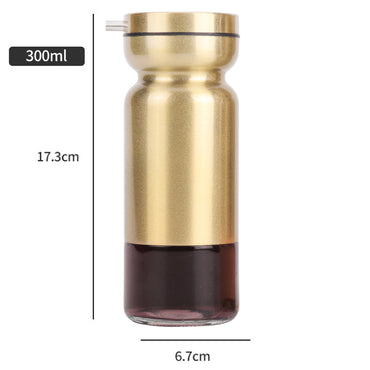 1-Piece Stainless Steel Vinegar Or Olive Oil Dispenser – Gold