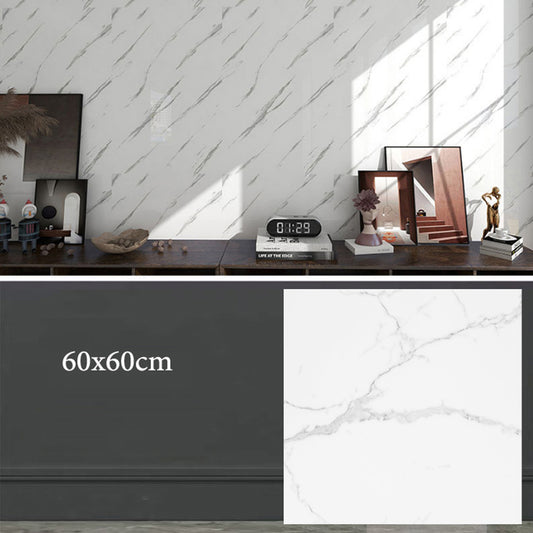 High Gloss Marble Effect PVC Wall Sticker Self Adhesive