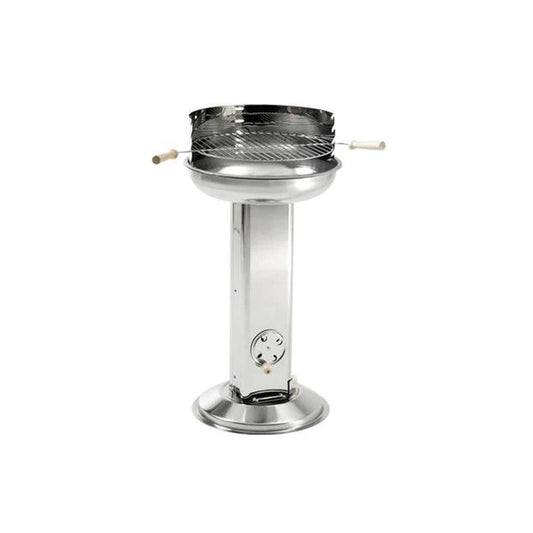 Landmann 9430 Grill Ched Round Stainless Steel Pedestal BBQ