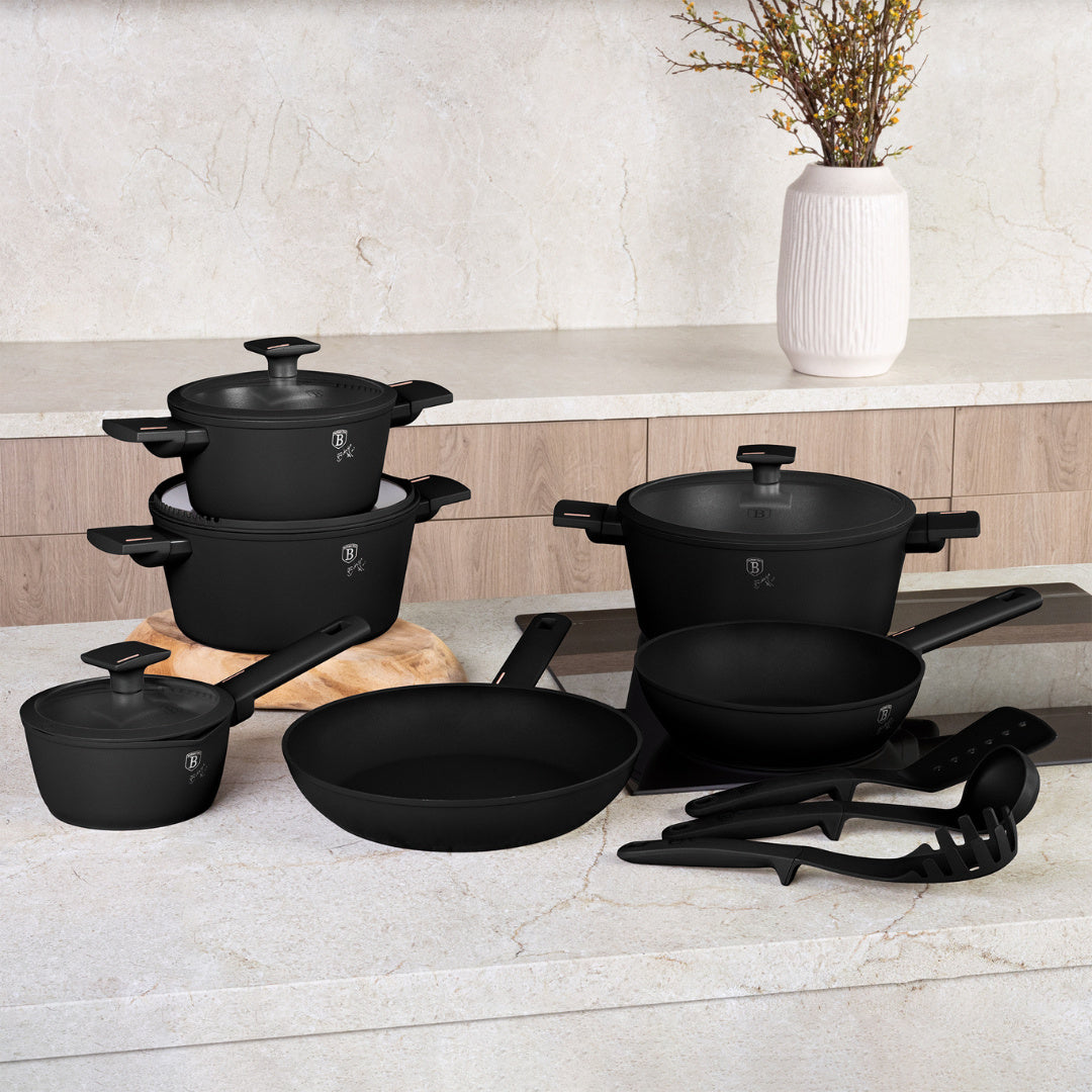 15-Piece Kitchen Stackable Cookware Set