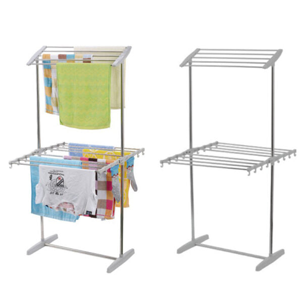 Clothes Drying Rack Multifunctional 2 Layer