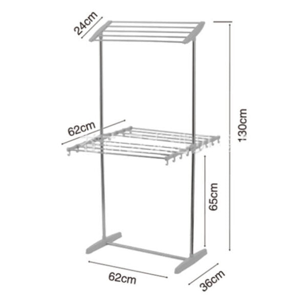 Clothes Drying Rack Multifunctional 2 Layer