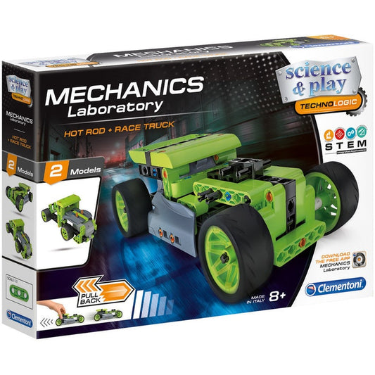 Clementoni Mechanics Hot Rod + Race Truck