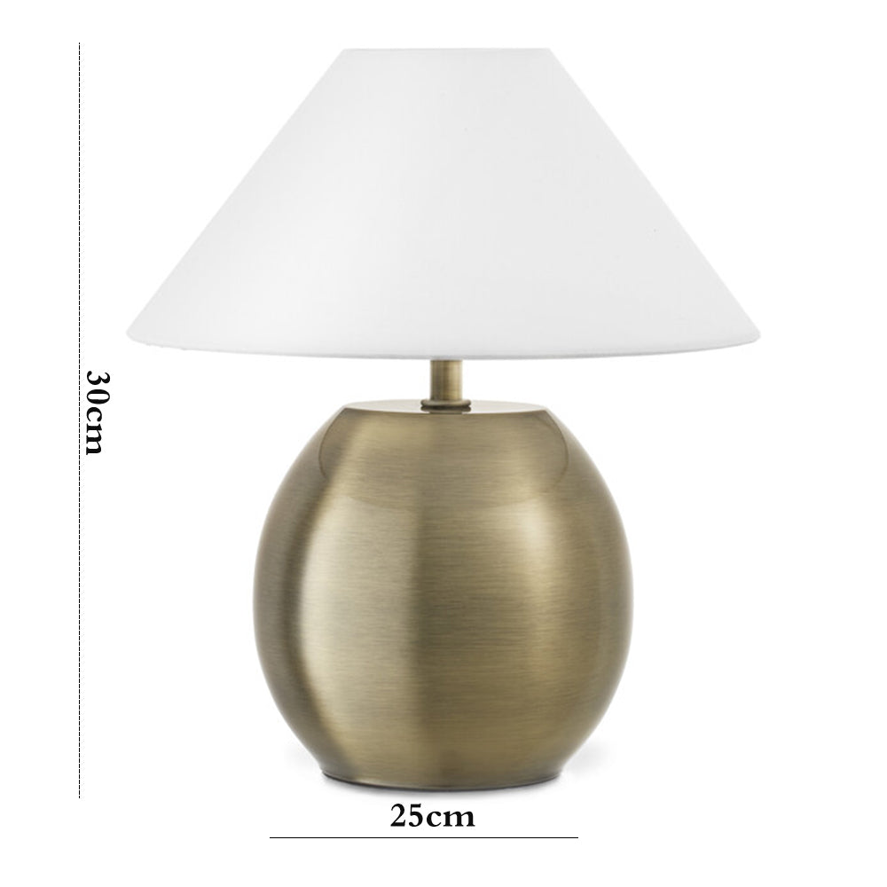 Danny Home Metal Bronze Table Lamp 30-cm