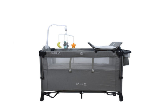 Miila Travel Cot Foldable Playpen With Mobile
