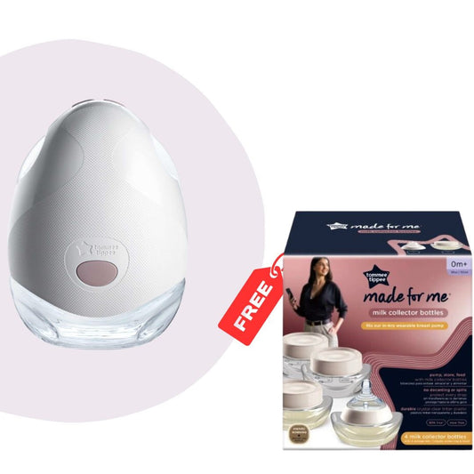 Portable Electric Breast Pump & Milk Collector Bottles