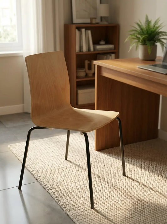 Scandi Minimalist Plywood Dining Chair – Made in Germany