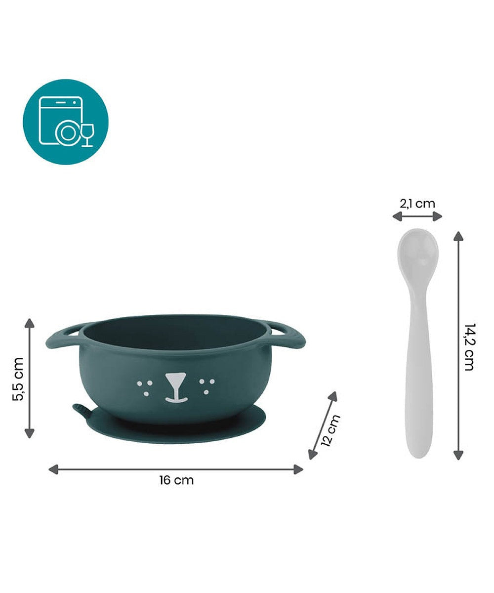 TAST'ISY blue dog 2-piece meal set for 15-24 months