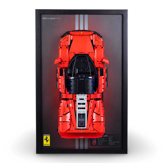 Lego Wall Mount For Ferrari Daytona SP3 (42143) (Without Lego Set)