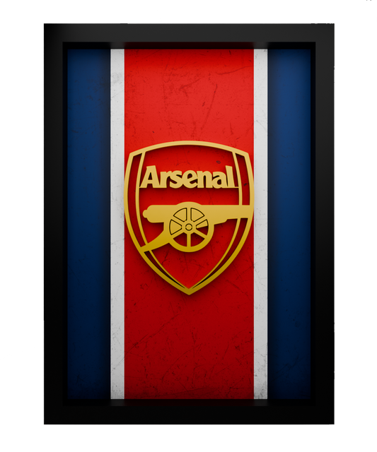 Arsenal Frame WIth 3D-printed Logo